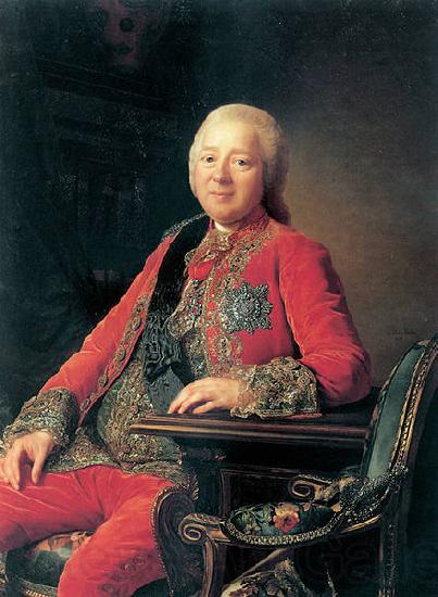 Alexander Roslin Portrait of Count N.I Panin Norge oil painting art
